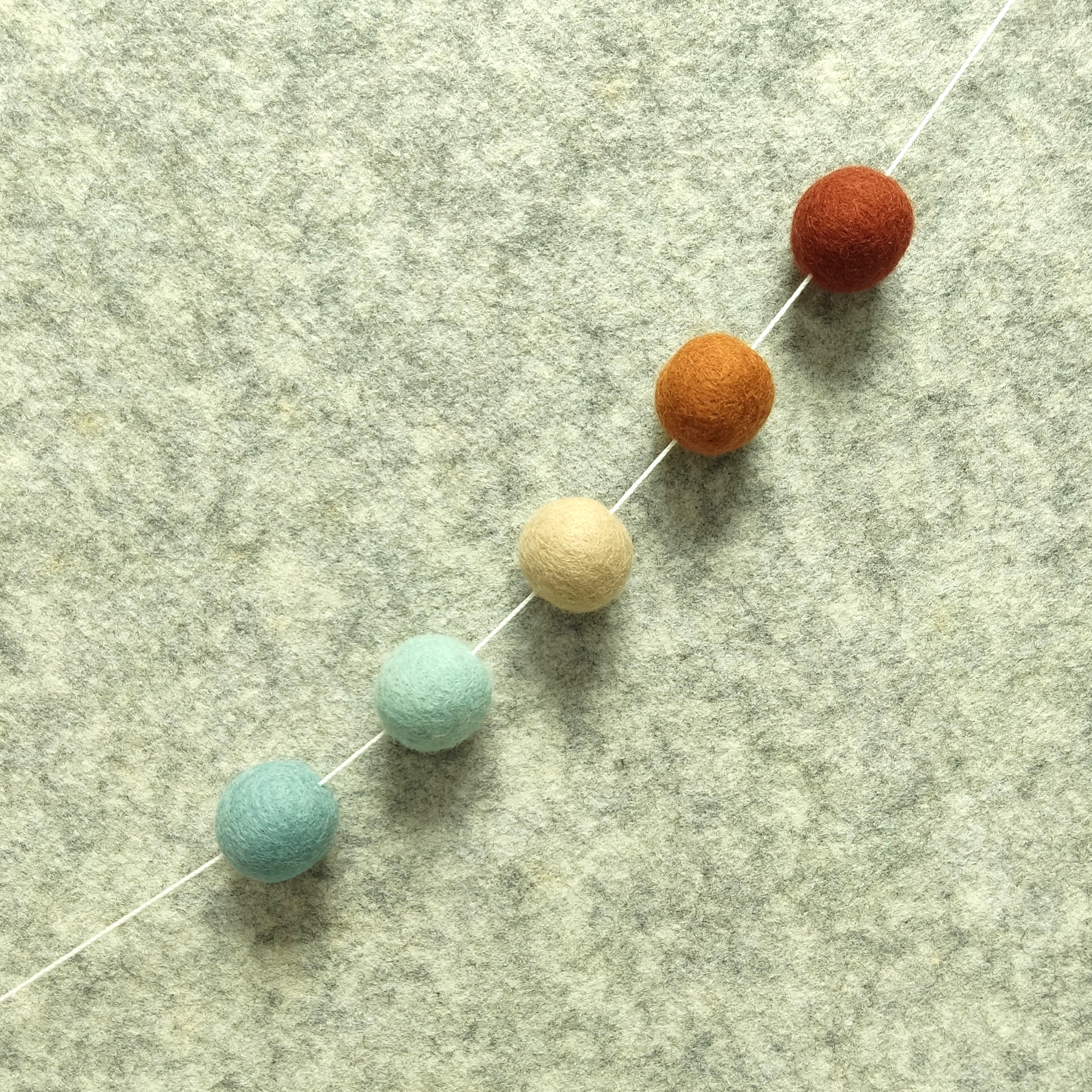 Felt Ball Garland Personalised 2