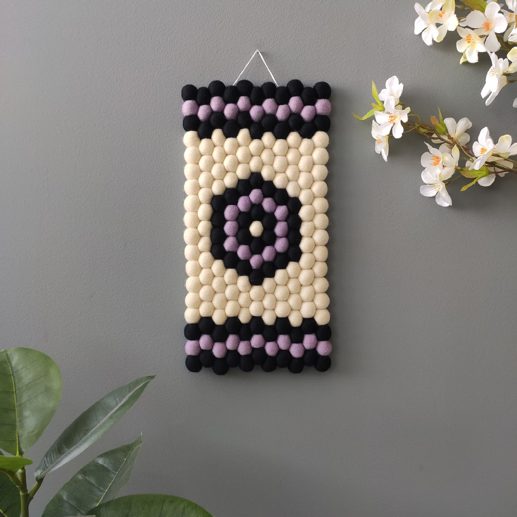 Tapisserie murale Kilim – vue de face motif géométrique kilim bordures structurées – CELAINEDECO