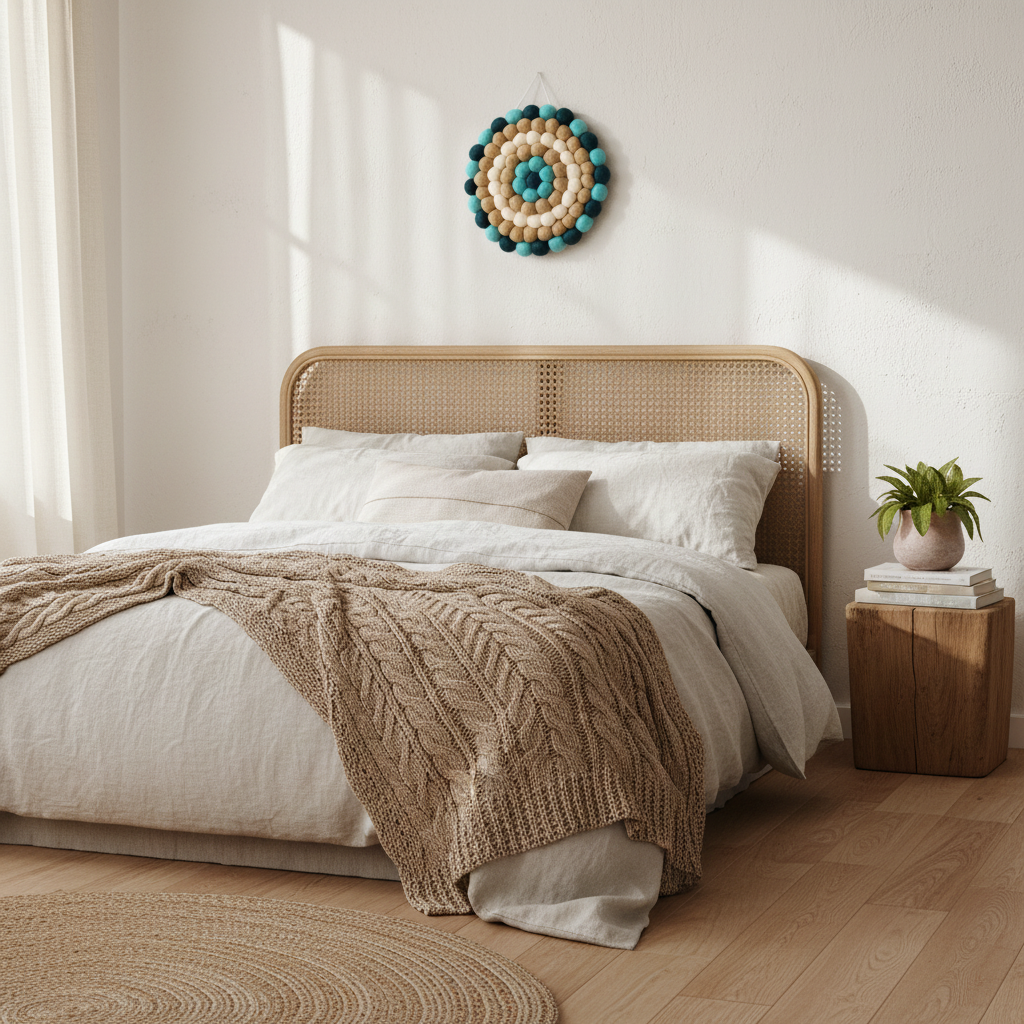 Tapisserie Murale Embruns suspendue dans une chambre Nature