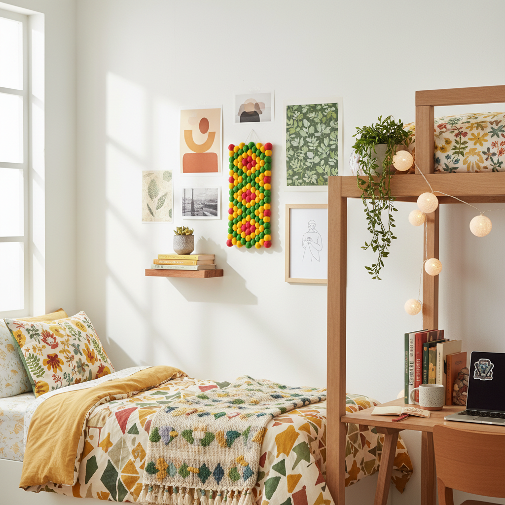 Tapisserie murale Fiesta – Décoration chambre ado, ambiance festive et colorée